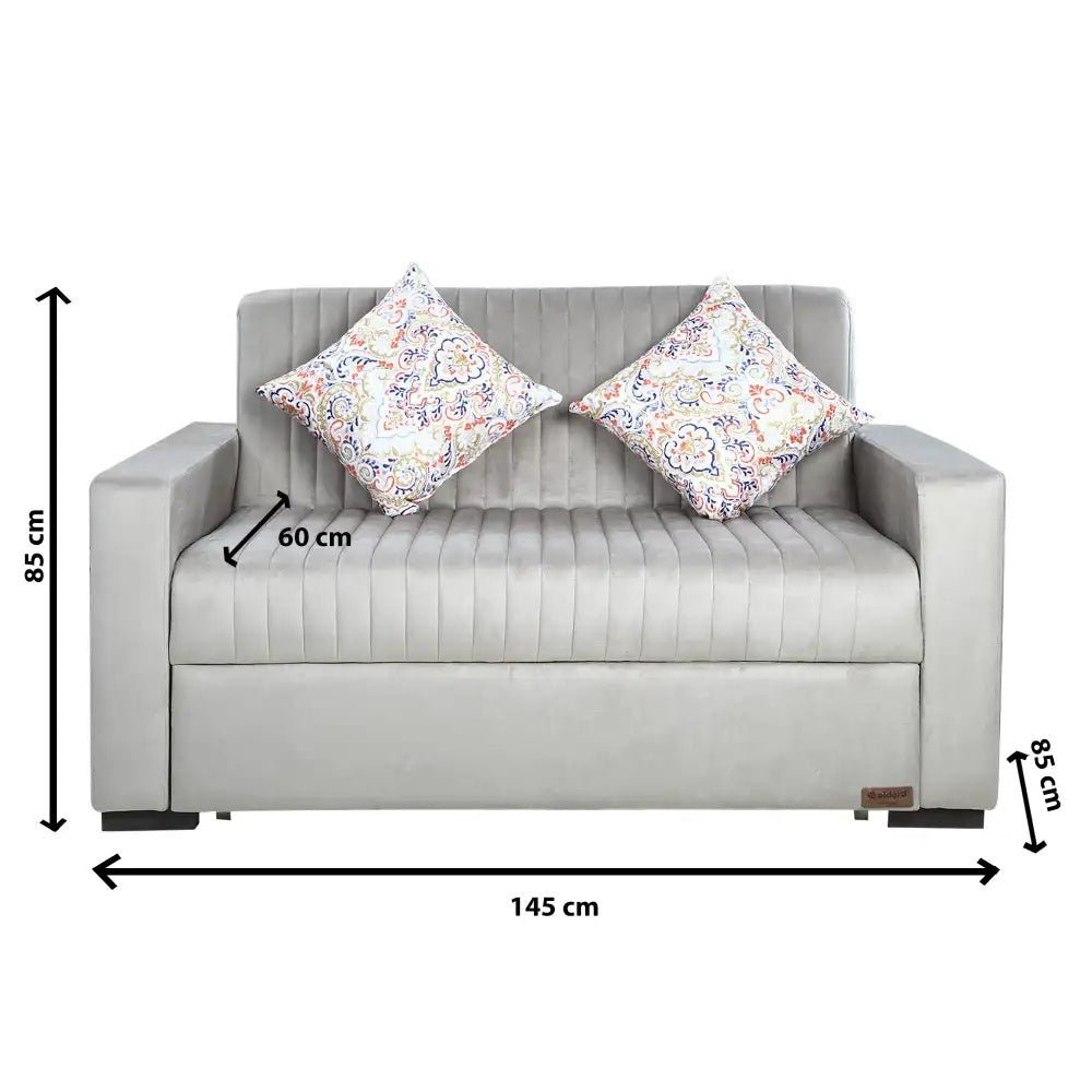 كنبة سرير الدورا امزا سيلفر - اثاث _ sofa bed