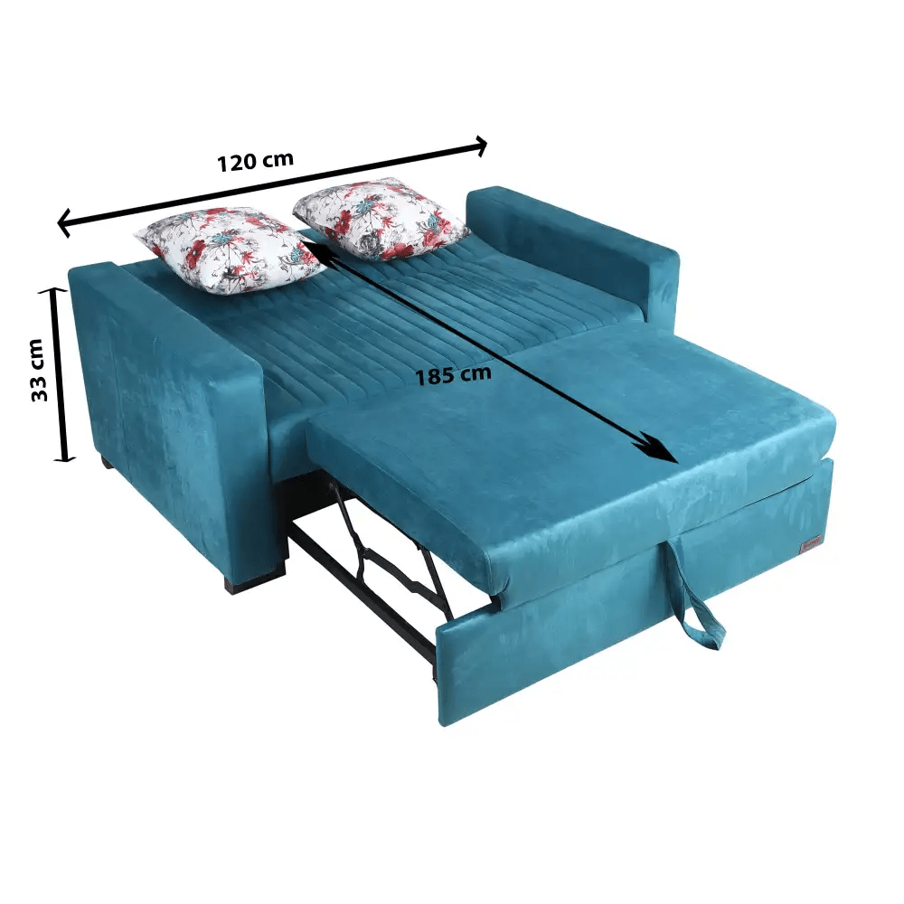 Dora Emza turquoise sofa bed - furniture