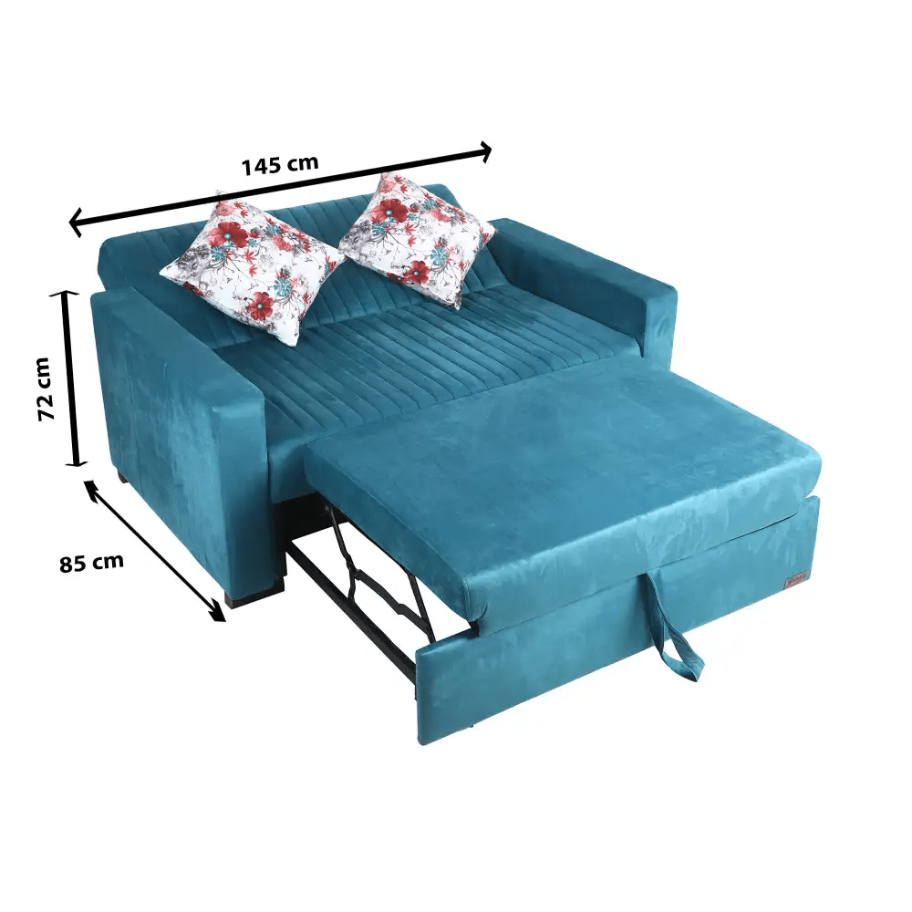 Dora Emza turquoise sofa bed - furniture