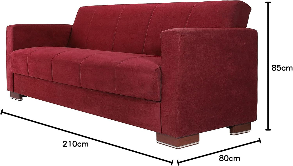 Dora Viola Red Sofa Bed - Furniture