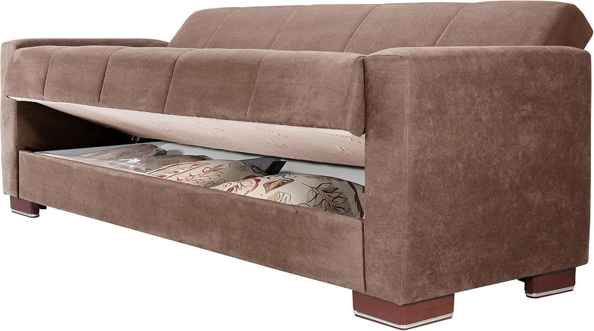 Dora Viola Brown sofa bed - furniture