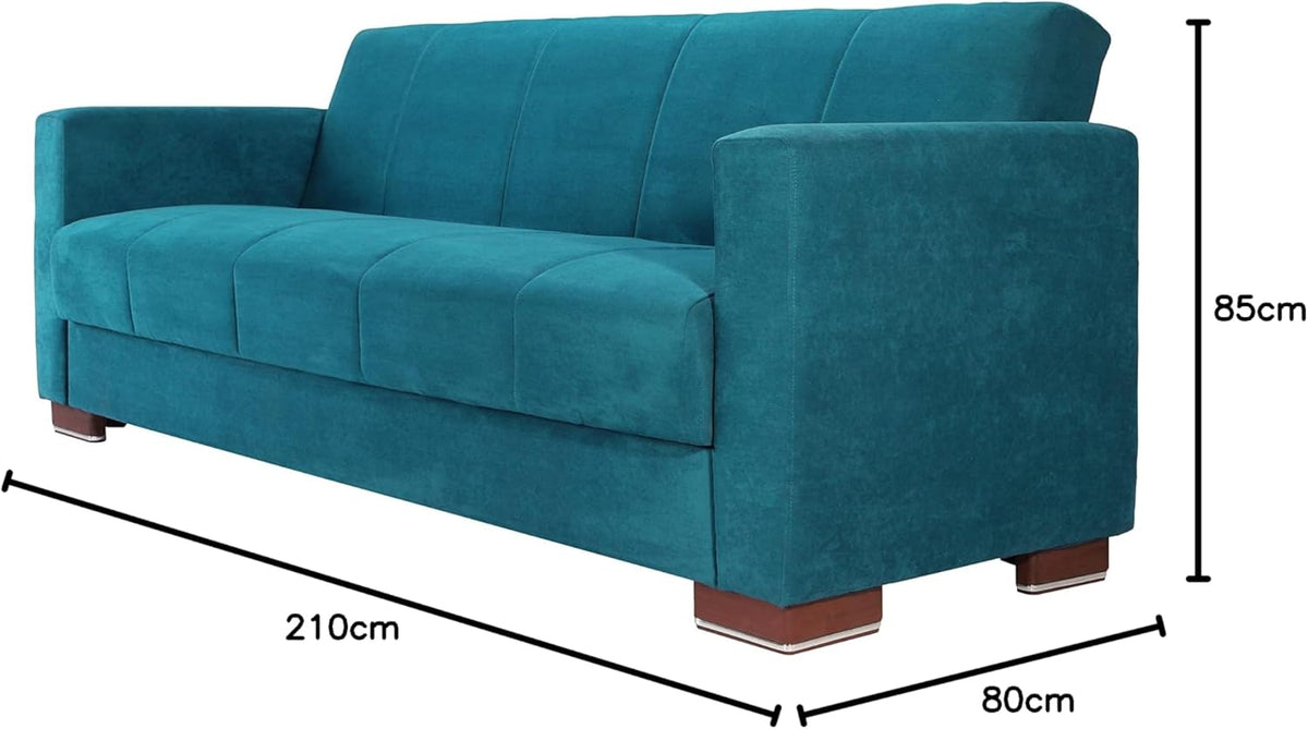Dora Viola Petrol sofa bed - furniture _ sofa bed