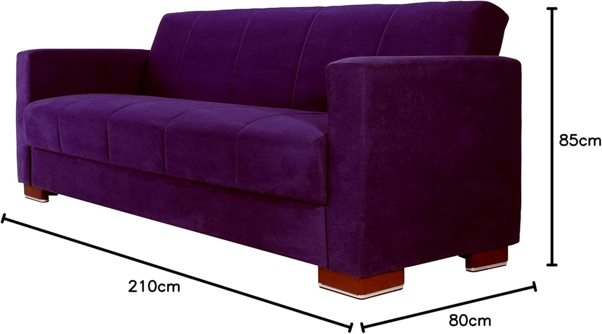 كنبه سرير الدورا فيولا موف _ sofa bed