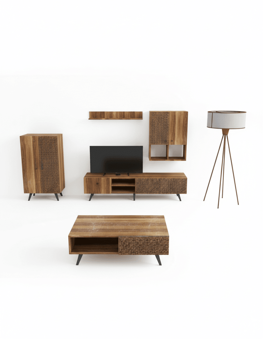 Code – complete set for modern TV library – DOM-ARABESQUE-LOWER TVU006 _ TV unit
