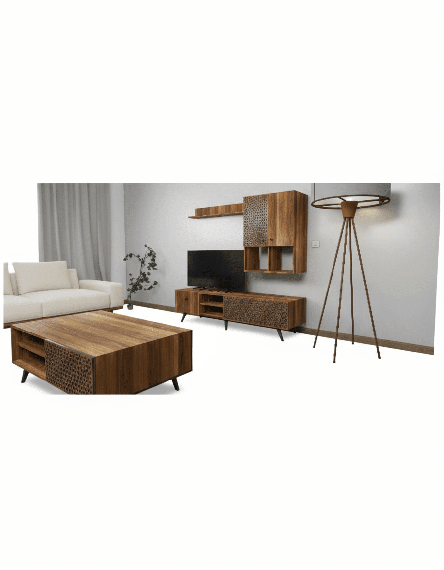 Code – complete set for modern TV library – DOM-ARABESQUE-LOWER TVU006 _ TV unit