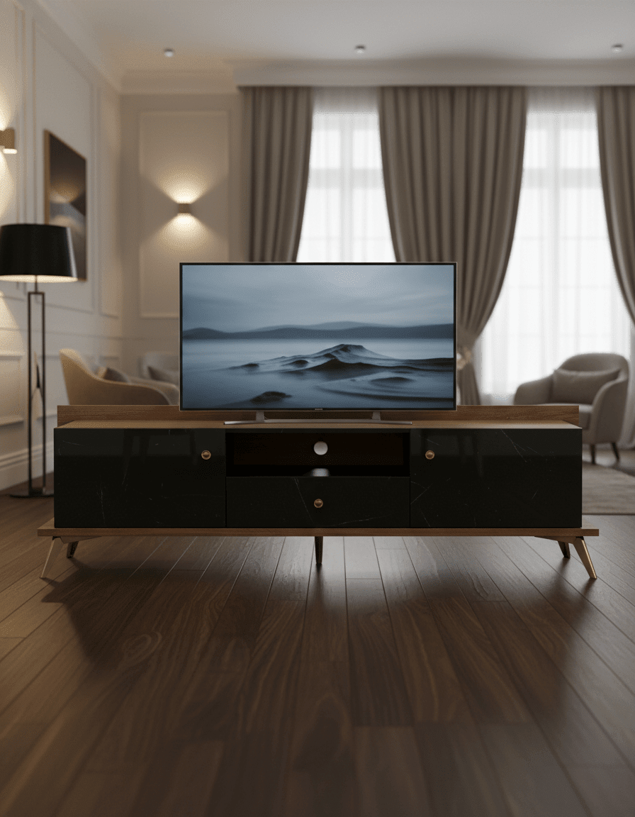 كود– مكتبة تلفزيون مودرن – DOM-GENOA- TVU001 _ وحدة تليفزيون