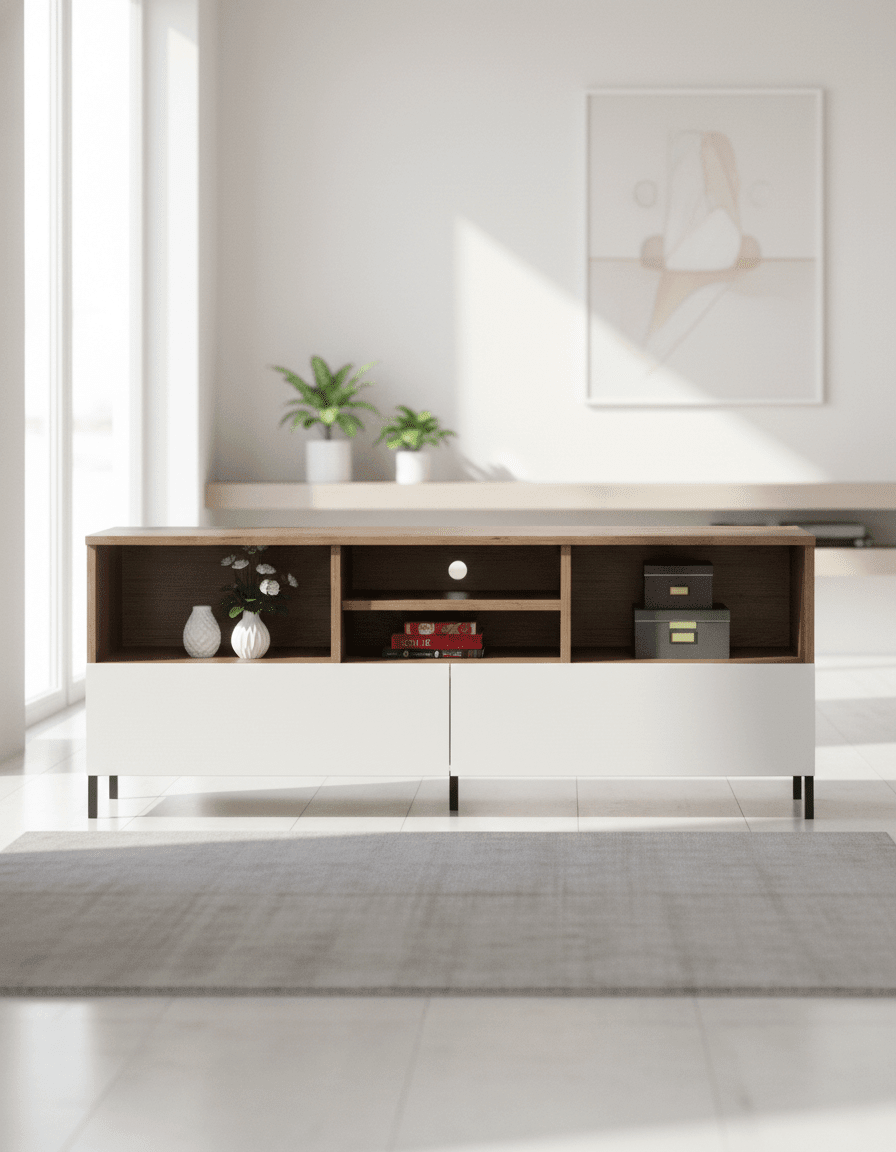 كود– مكتبة تلفزيون مودرن – DOM-RIVOLI- TVU005 _ وحدة تليفزيون