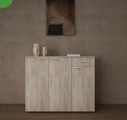 Code shoescabinet9014 Sh3, foil finish – modern shoe cabinet