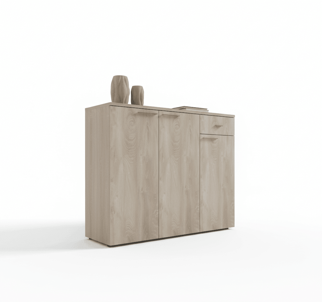 Code shoescabinet9014 Sh3, foil finish – modern shoe cabinet