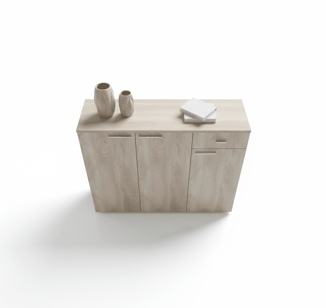 Code shoescabinet9014 Sh3, foil finish – modern shoe cabinet