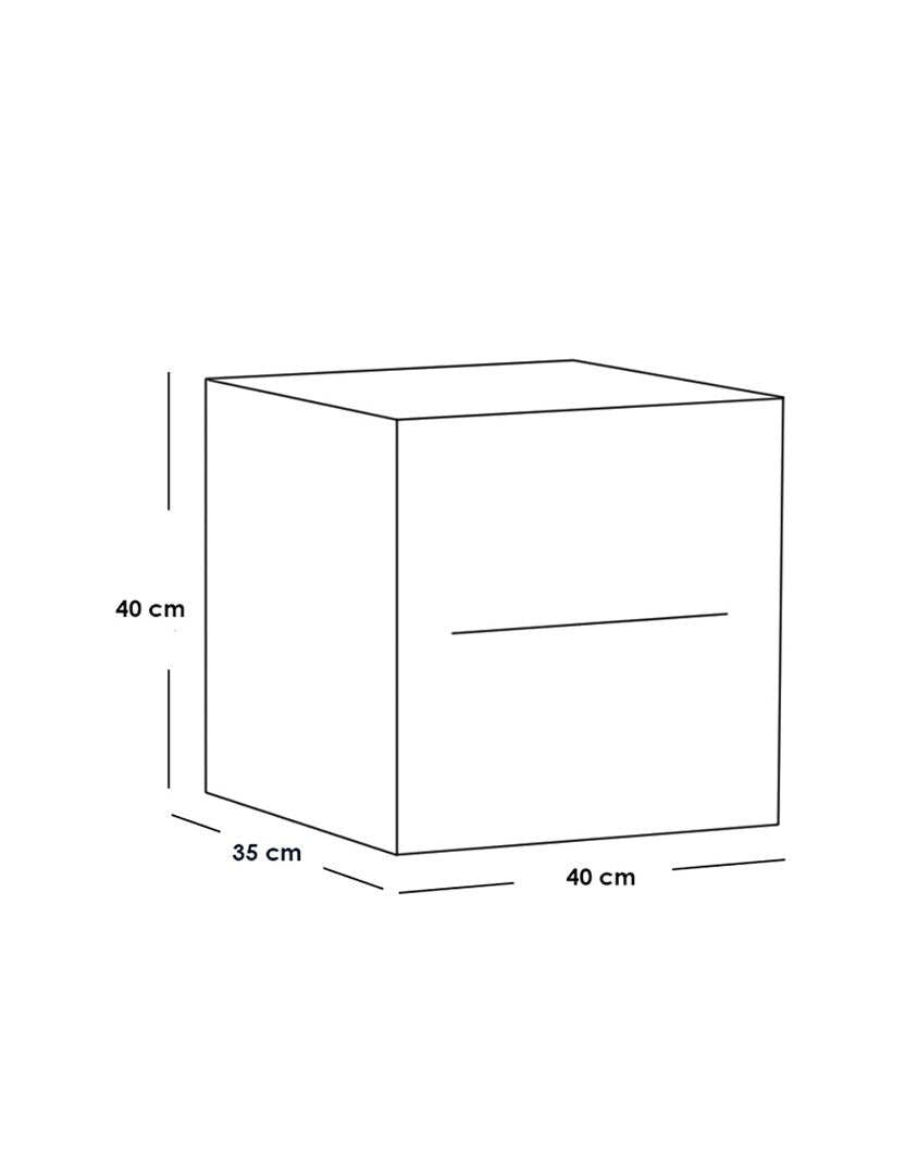 Commode, beige and white - 40 × 40 × 35 cm code Commode14015 _ commode