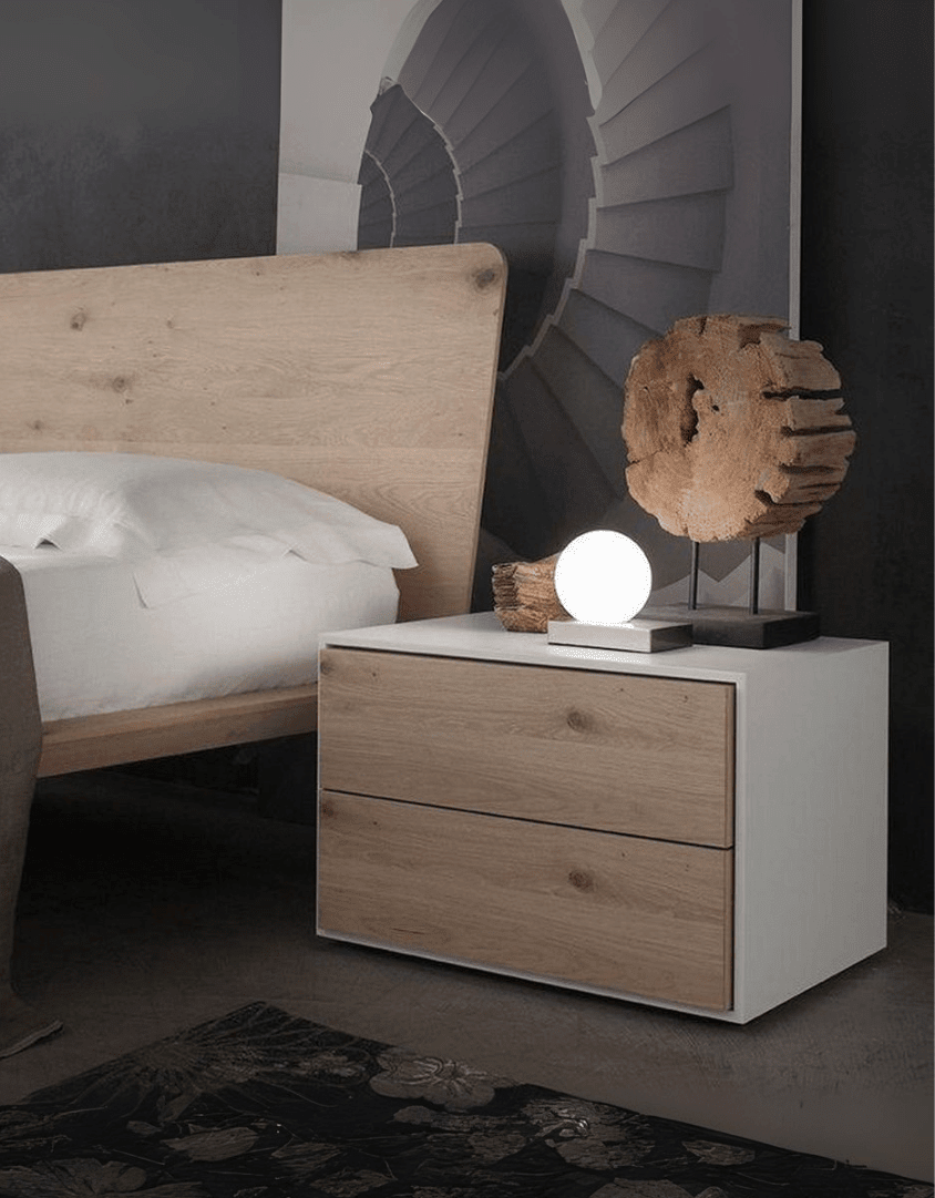 كومود ام دي اف بيج و أبيض - 40×50×40 سم كود Commode14010 _ كومود