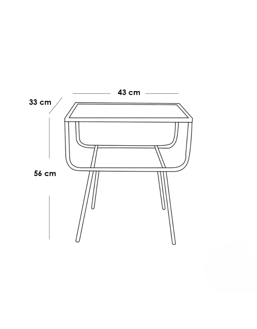 كومود ام دي اف رمادي - 56×43×33 سم كود Commode14018