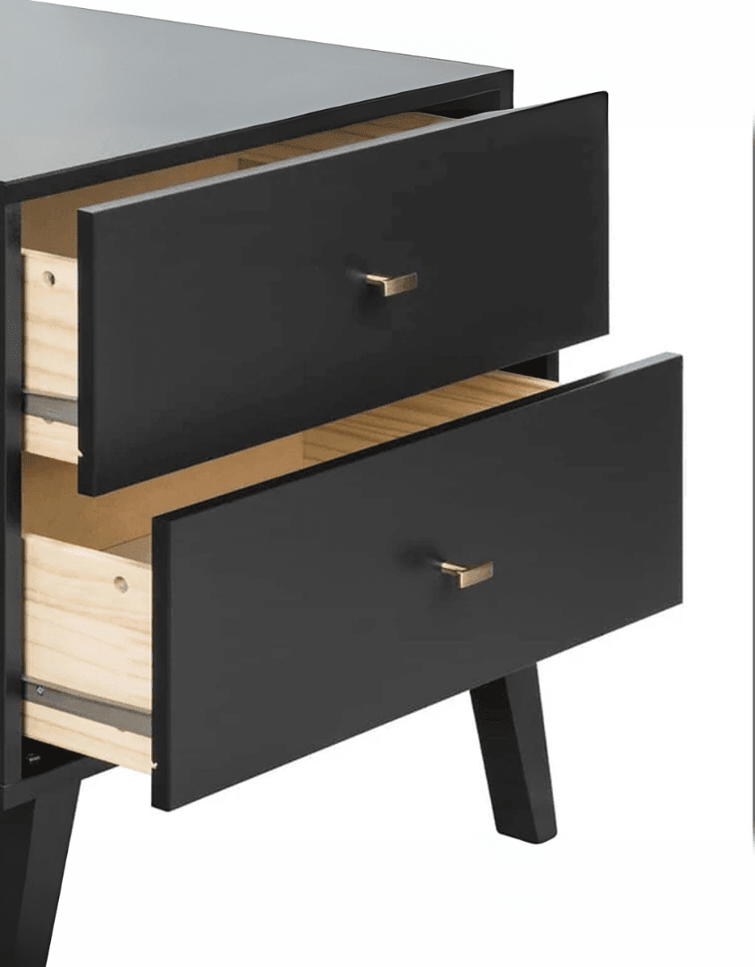 كومود خشب ام دى اف أسود - 53×40×74 سم كود Commode14016 _ كومود