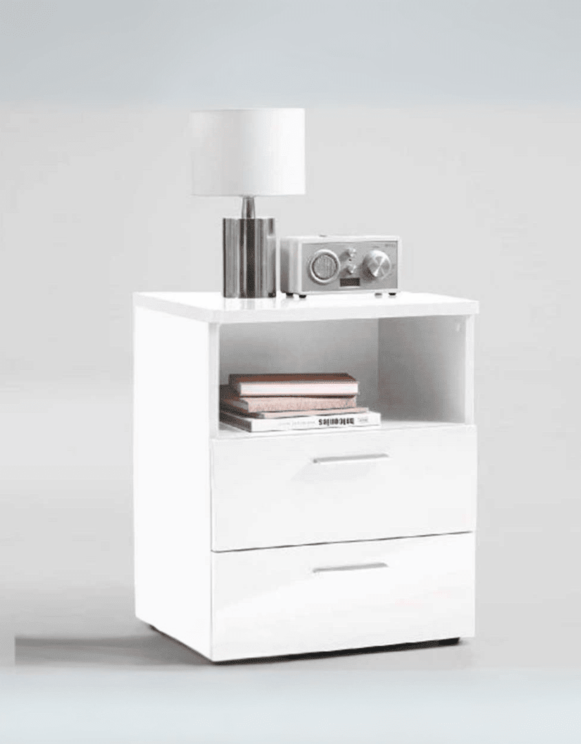 كومود خشب إتحاد أوربي أبيض - 50×40×35 سم كود Commode14011 _ كومود