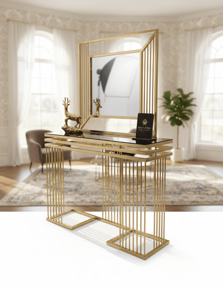 كونسول 3 طبقات كود Stainlesstable6032 _