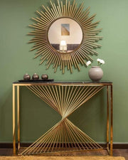 Ultra modern console made of stainless steel Stainlesstable6017 _
