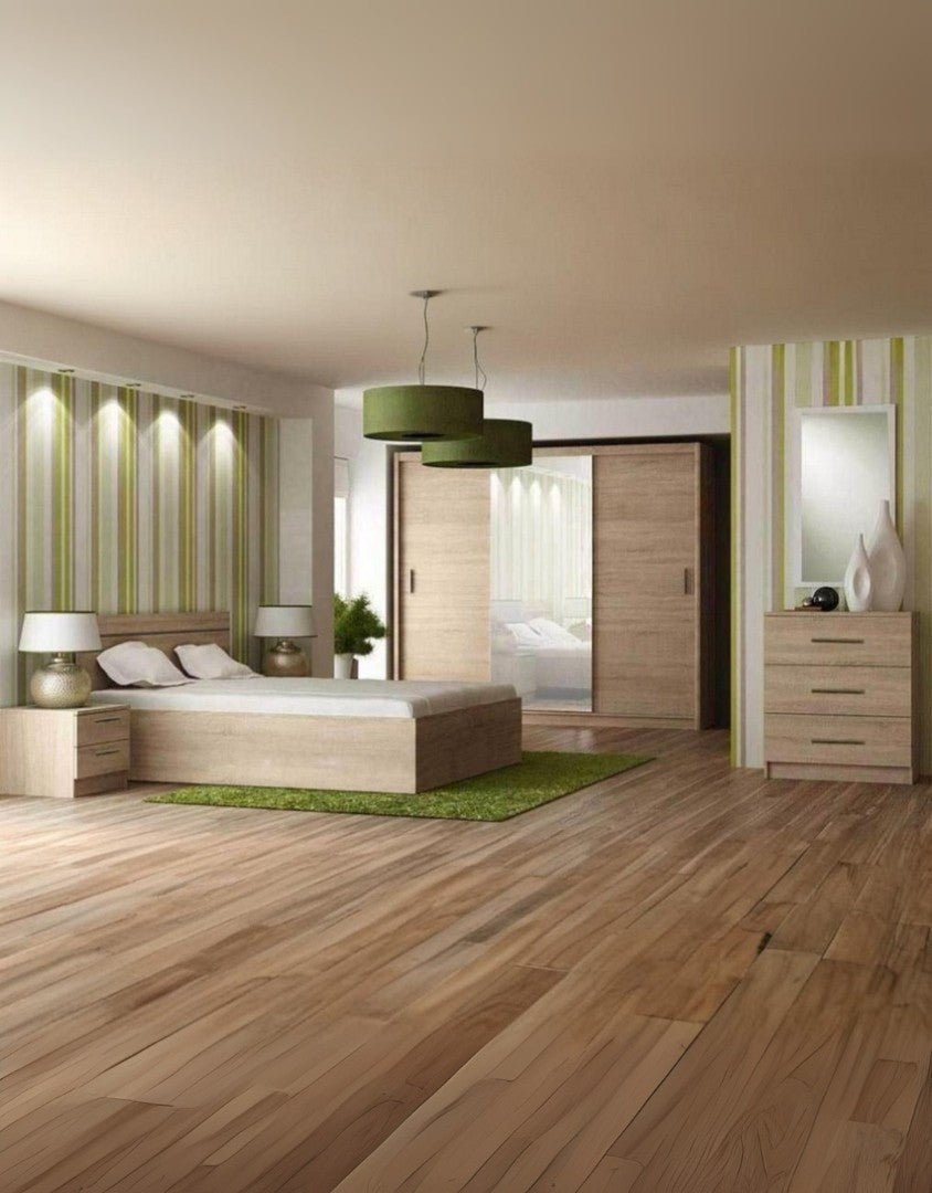 مجموعة غرفة نوم - 5 قطع - بيج كود Bedroom12015 _ غرفة نوم