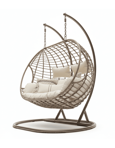 مرجيحة أثاث خارجي مودرن للحدائق والبلكونات – راتان مقاوم للعوامل الجوية كود outdoor4004