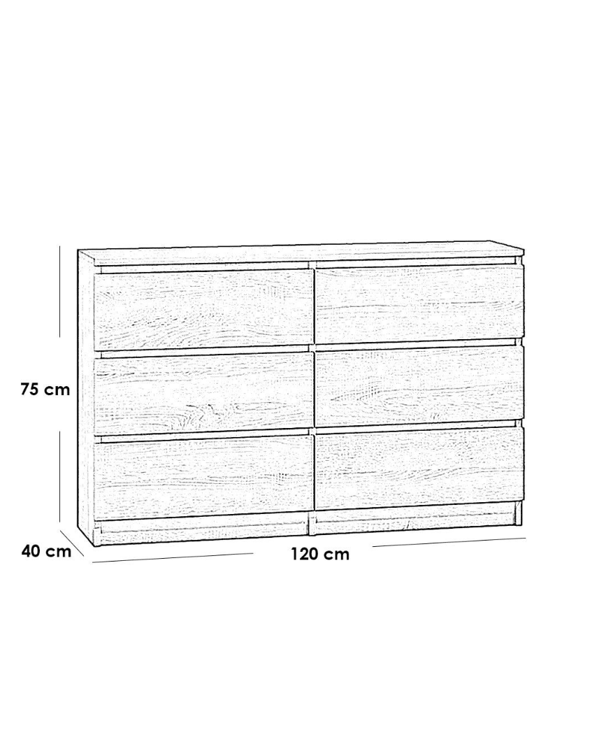 وحدة 6 أدراج كود Drawer-unit16015 _ وحدات ادراج