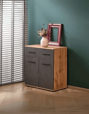 وحدة ادراج 85×70×30 سم - بني و أسود كود Drawer-unit16016 _ وحدات ادراج