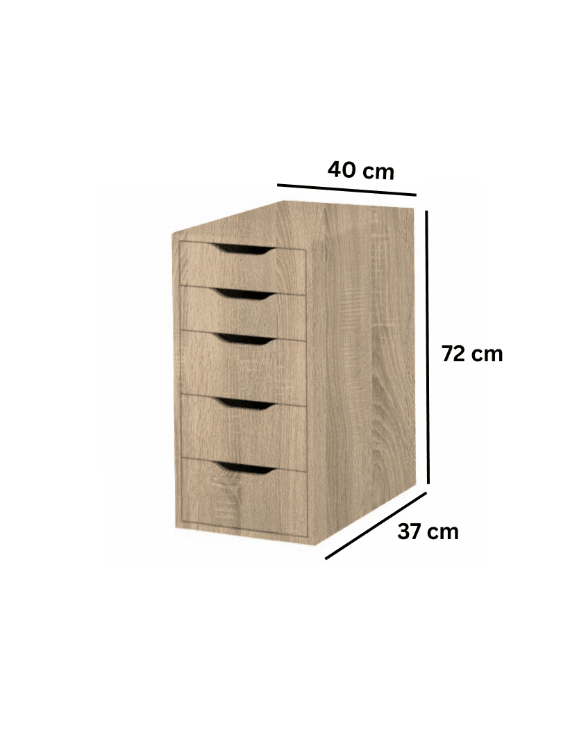 وحدة ادراج ام دي اف 5 ادراج 37x72x40 سم كود Drawer-unit16017 _ وحدات ادراج