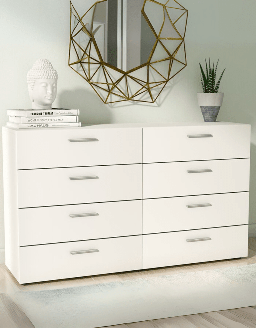 وحدة أدراج ام دي اف أبيض - 80 × 40 × 120 سم كود Drawer-unit16012 _ وحدات ادراج