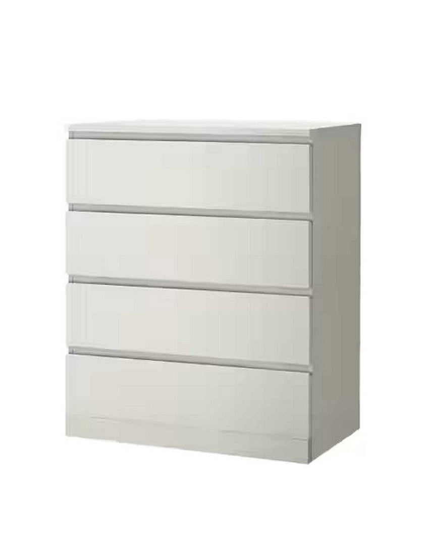White wood counter drawer unit with 4 drawers - 100×80×45 cm code Drawer-unit16005 _ furniture