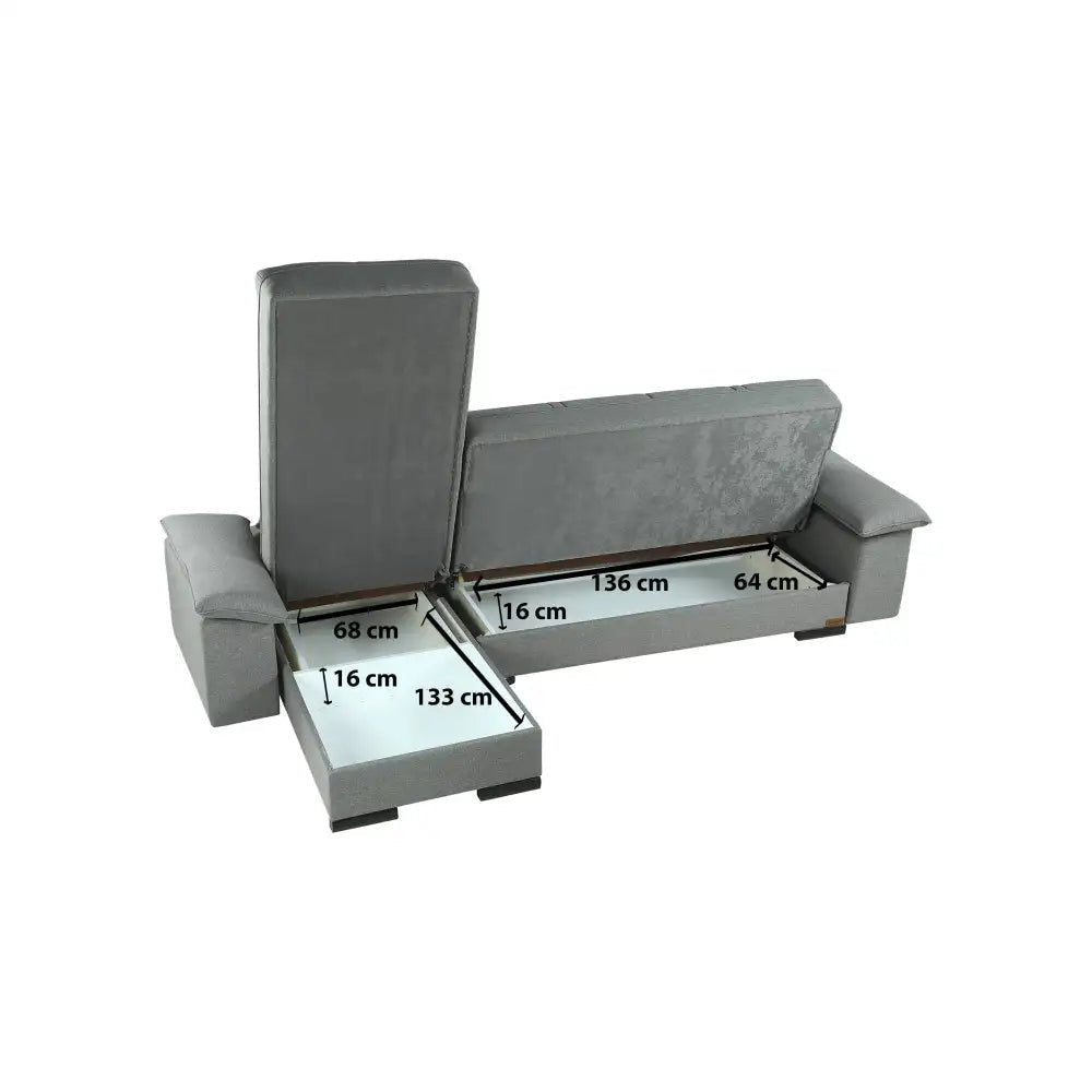 ركنة الدورا دورو كويل رمادى كود sofa10057 _ sofa bed