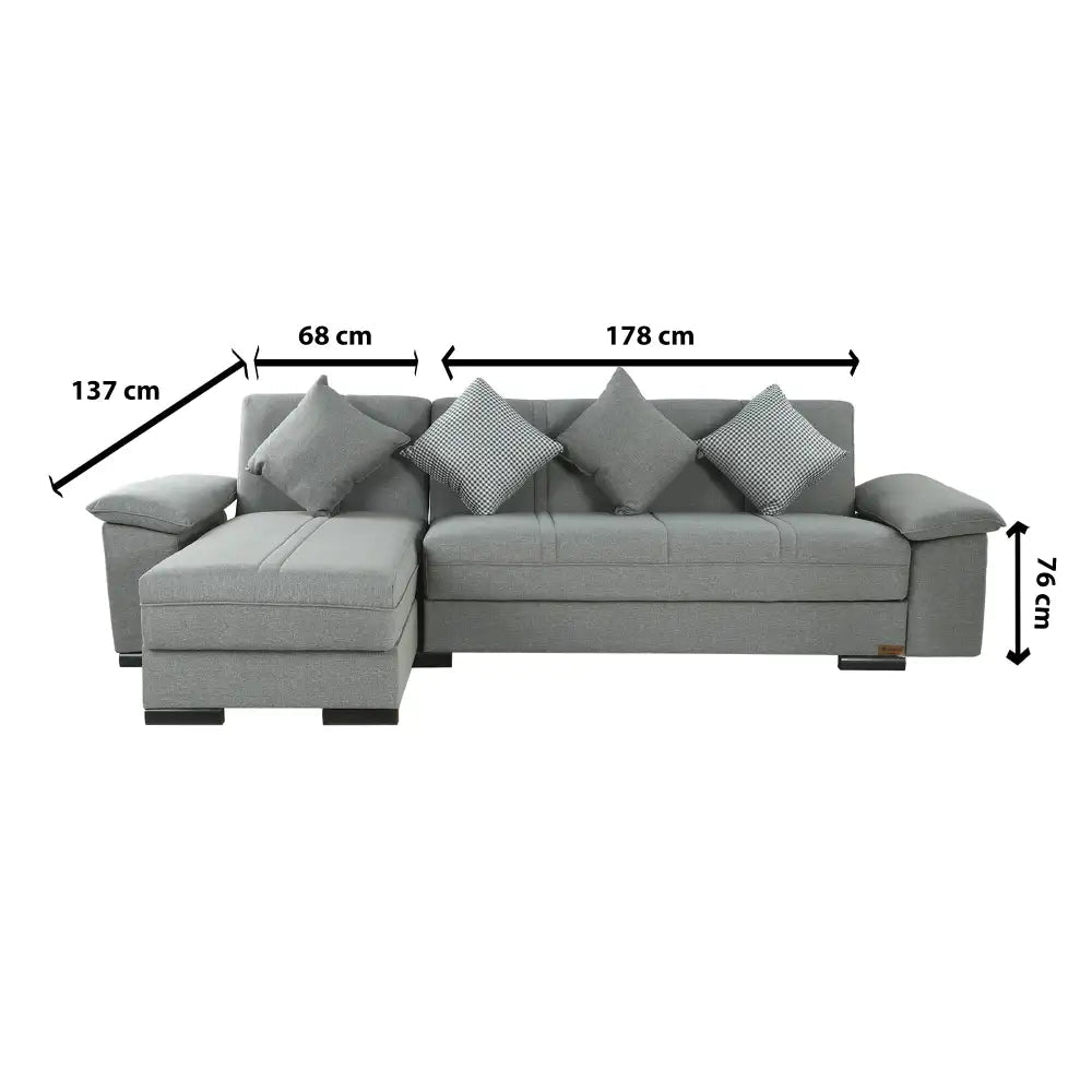 ركنة الدورا دورو كويل رمادى كود sofa10057 _ sofa bed