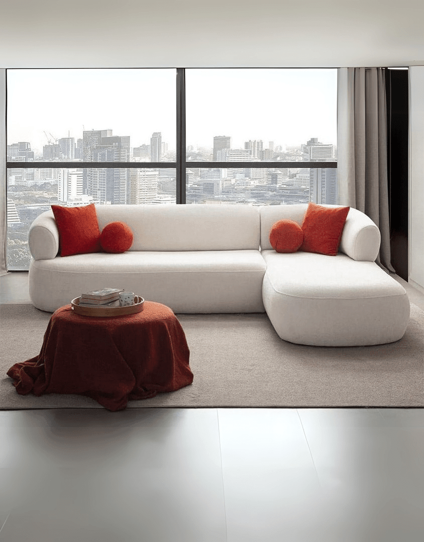 Corner sofa off-white modern – beech wood furniture and Najeeb Slim fabric | 1-piece corner sofa | SKU: sofa10006 _ modern corner sofa