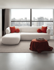 Corner sofa off-white modern – beech wood furniture and Najeeb Slim fabric | 1-piece corner sofa | SKU: sofa10006 _ modern corner sofa