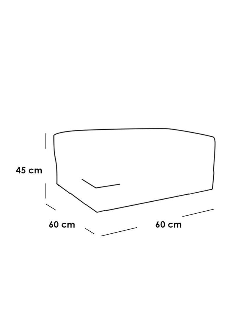 Off-white modern corner sofa with pouf – Najib Salim beech wood and velvet furniture | SKU: sofa10036 – modern corner sofa