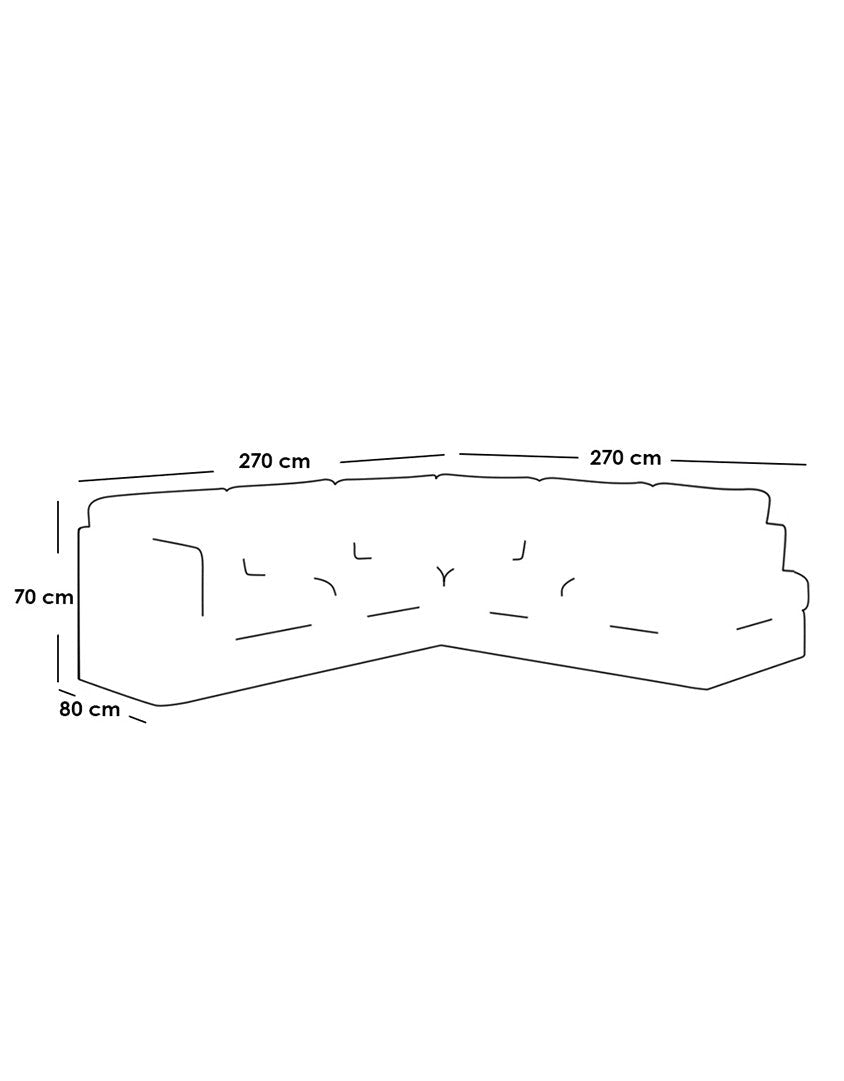 Modern gray three-piece corner sofa – beech wood and velvet furniture | Comfortable corner sofa | SKU: sofa10044 _ Modern corner sofa