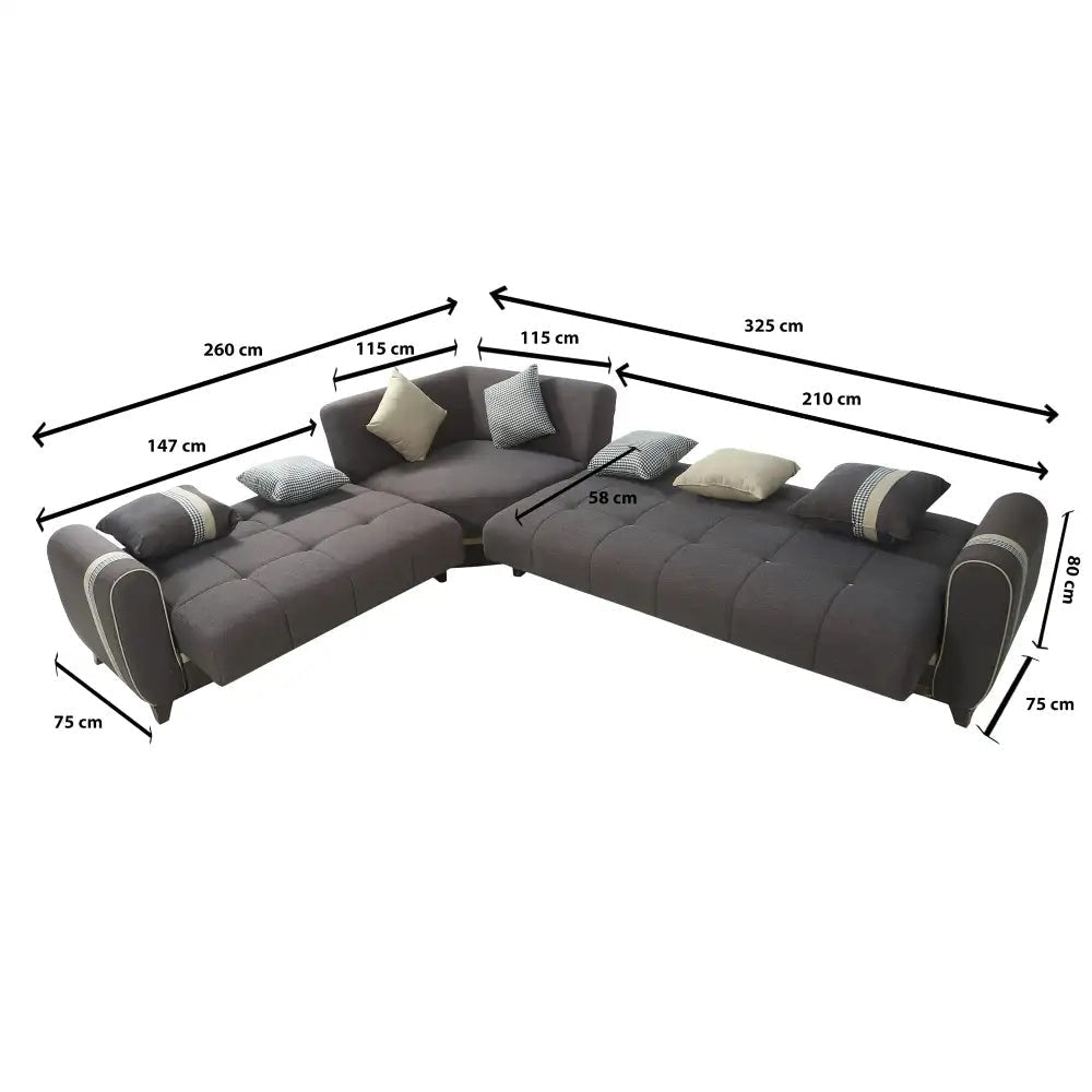 ركنه ميرانو بنى كود sofa10056 _ sofa bed