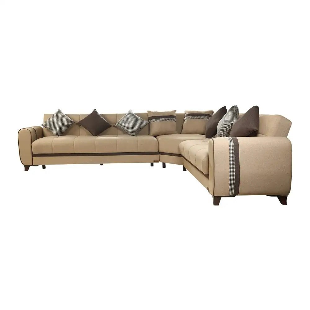 ركنه ميرانو بني فاتح كود sofa10055 _ sofa bed