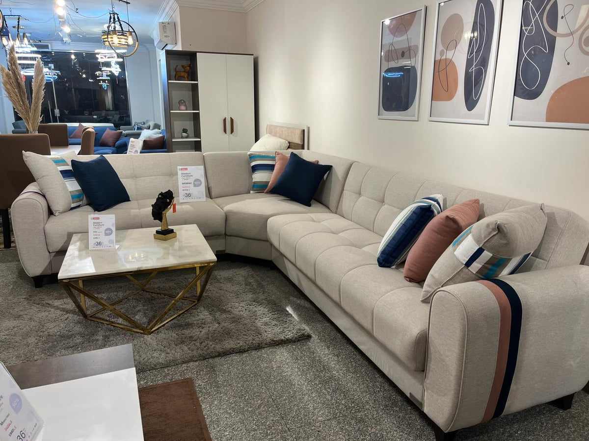 ركنه ميرانو سرير بسحارة – أثاث مودرن شاسيه معدن وخشب طبيعي عالي التحمل sofa10001 _ sofa bed