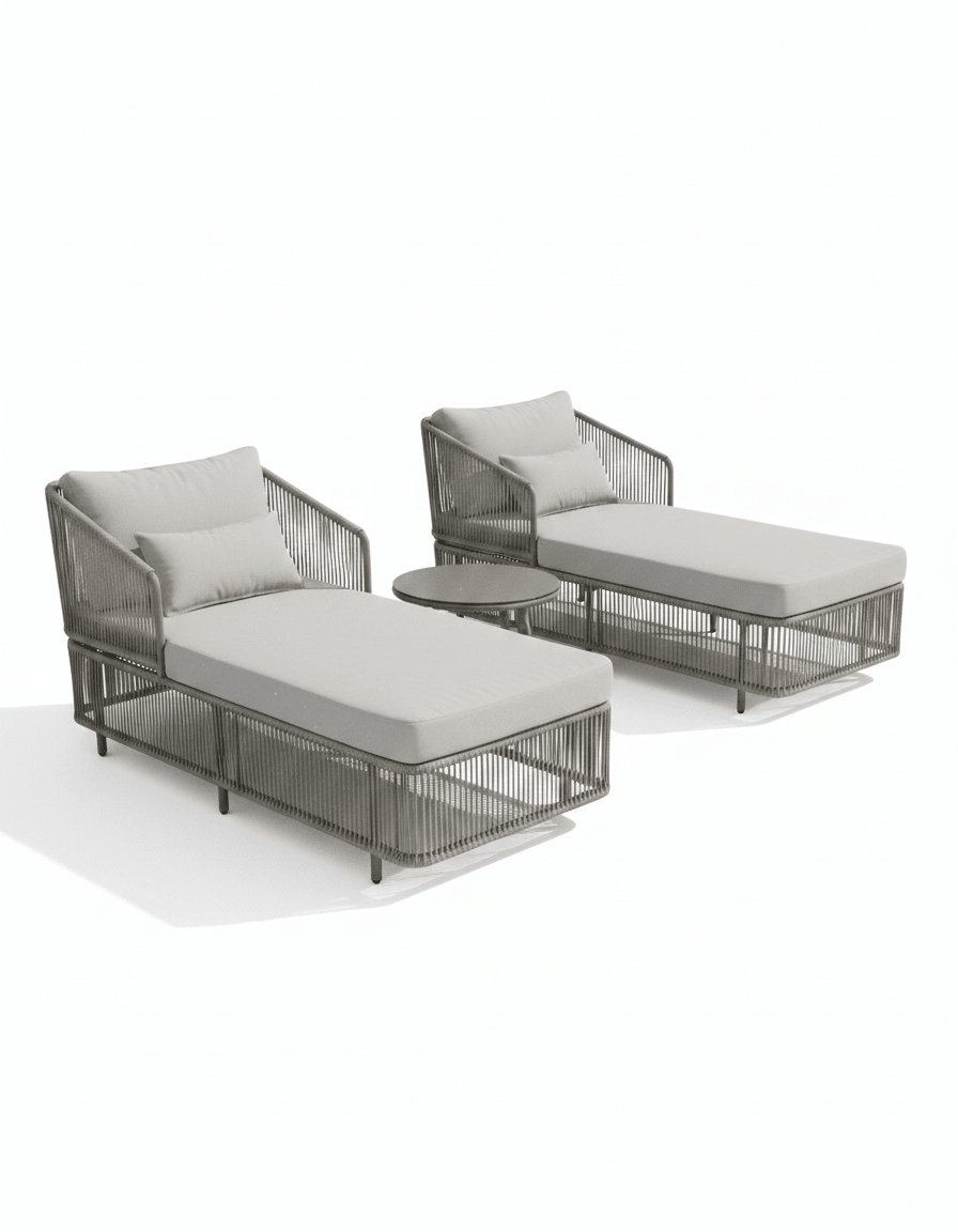 Beach lounge rope outdoor furniture Code outdoor4014 _ outdoor furniture