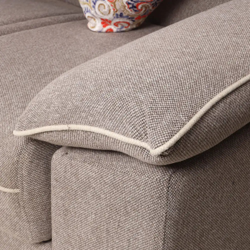sofa10000 from Dura L corner modern natural wood furniture with a sofa bed and chaise lounge, light brown _ sofa bed