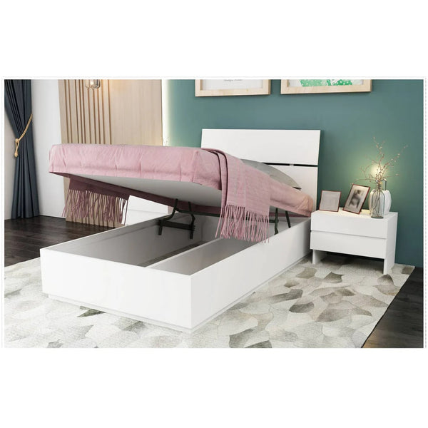 Single bed made of plywood