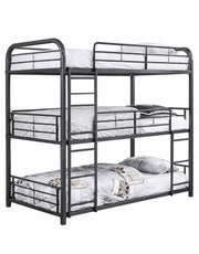 سرير 3 طوابق حديد 100×180×200 سم - اسود كود Bunkbed13012 _