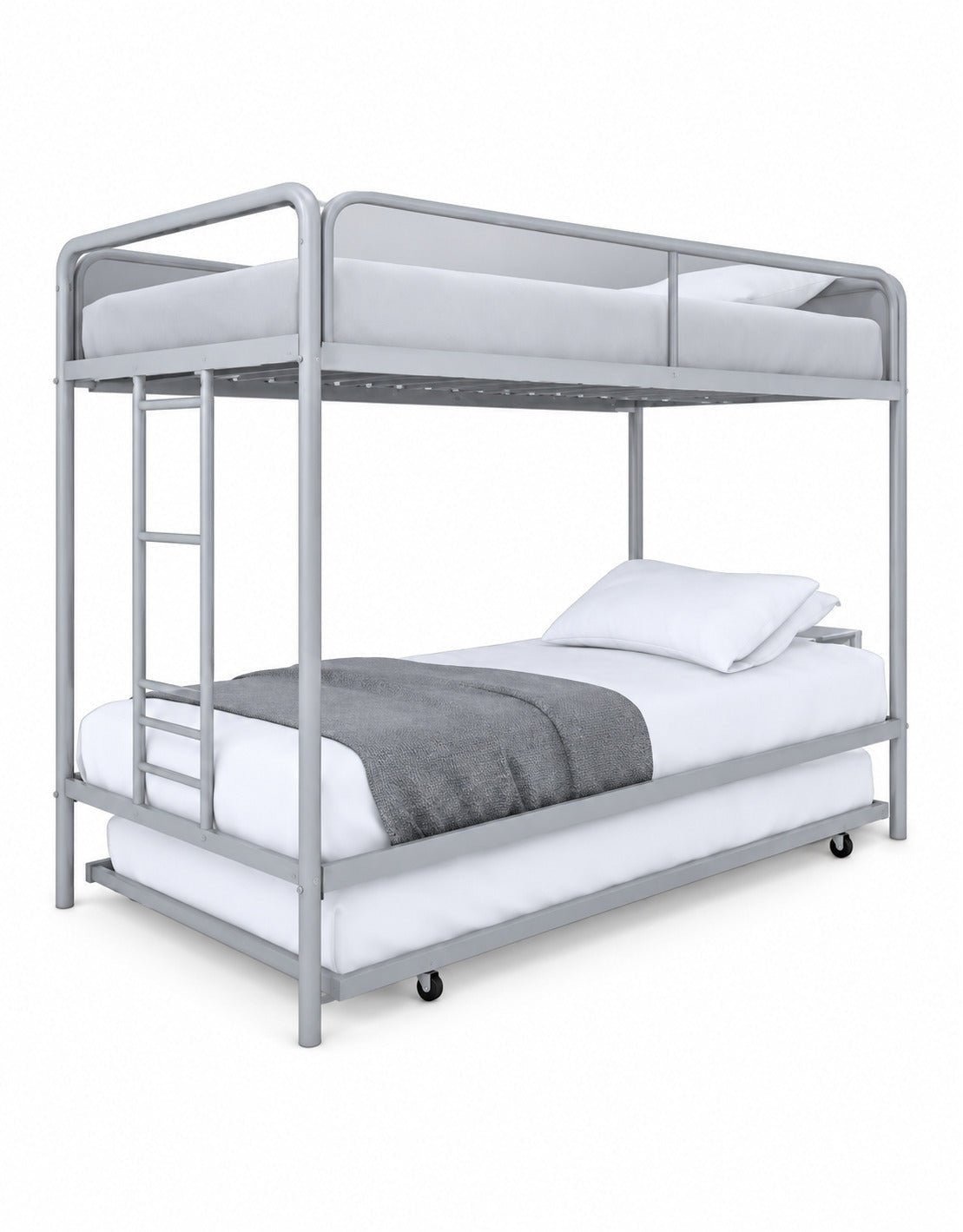 سرير 3 طوابق حديد رمادي - 180×200×100 سم كود Bunkbed13018