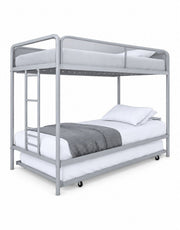 سرير 3 طوابق حديد رمادي - 180×200×100 سم كود Bunkbed13018