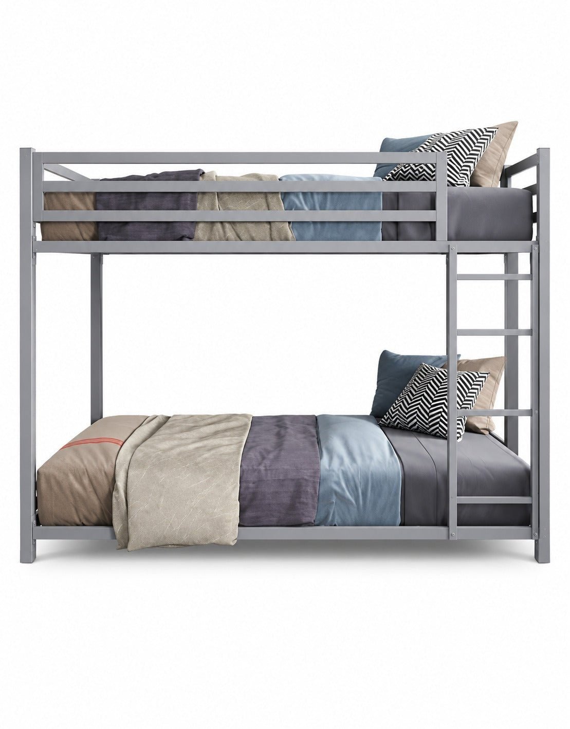 سرير بدورين حديد رمادي 180×120×195×190 سم كود Bunkbed13030 _