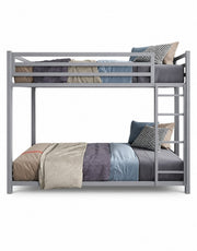 سرير بدورين حديد رمادي 180×120×195×190 سم كود Bunkbed13030 _