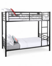 سرير بطابقين حديد 200×120×200 سم - أسود كود Bunkbed13021 _