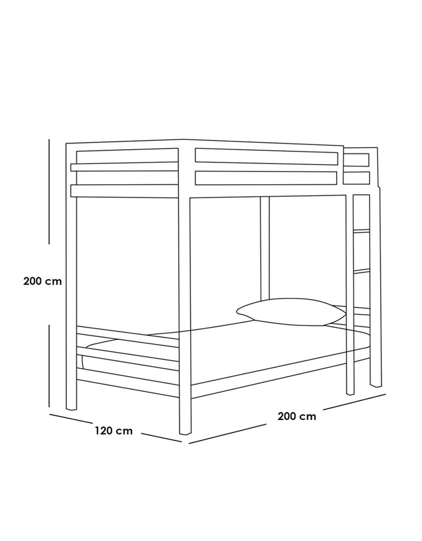 سرير بطابقين حديد 200×120×200 سم - ذهبي كود Bunkbed13000 _
