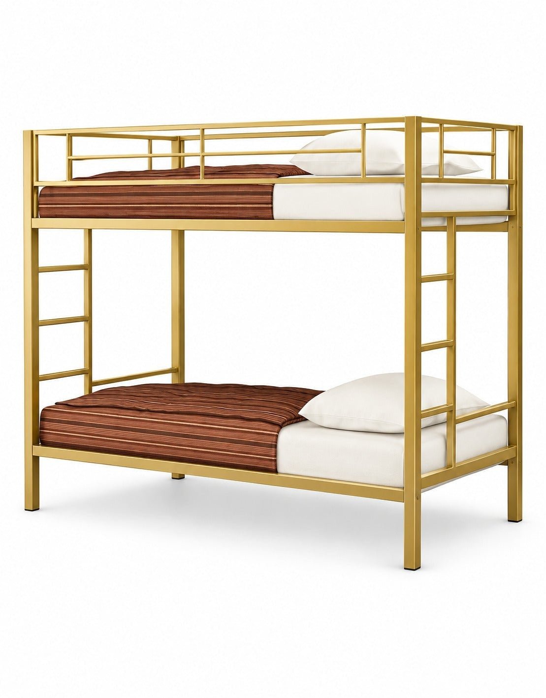 سرير بطابقين حديد 200×120×200 سم - ذهبي كود Bunkbed13000