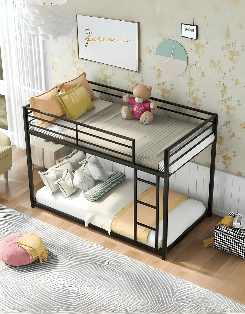 سرير بطابقين حديد أسود - 180×200×120 سم كود Bunkbed13001 _
