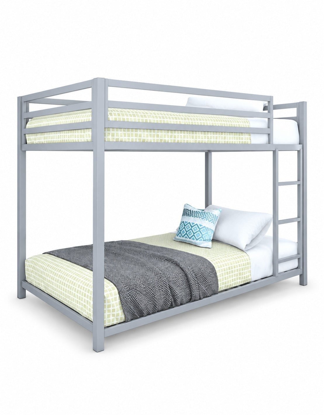 سرير بطابقين حديد رمادي - 180×200×120 سم كود Bunkbed13017 _
